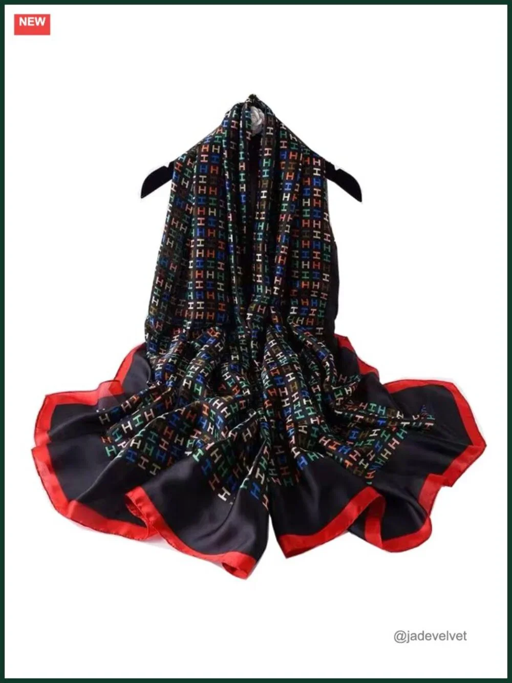 Silk Feel Scarf Long Shawl Wrap Women Satin Fashion Scarf Luxury Vacation